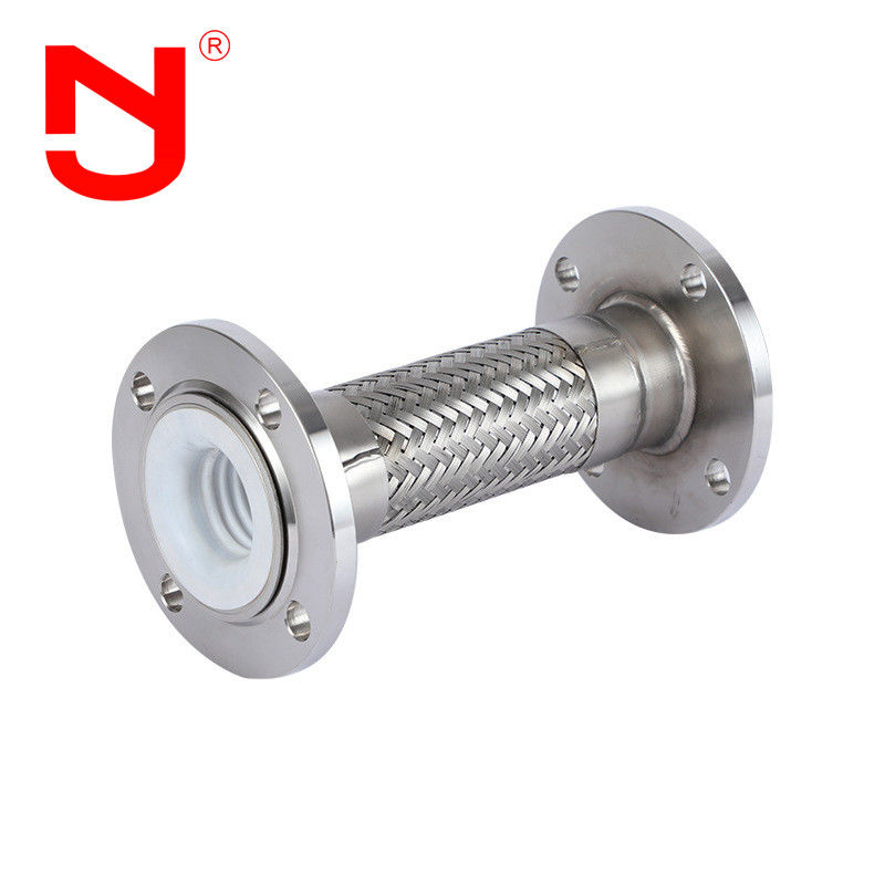 PTFE revestimiento alambre de acero inoxidable trenzado manguera de metal corrugada tubo de manguera flexible