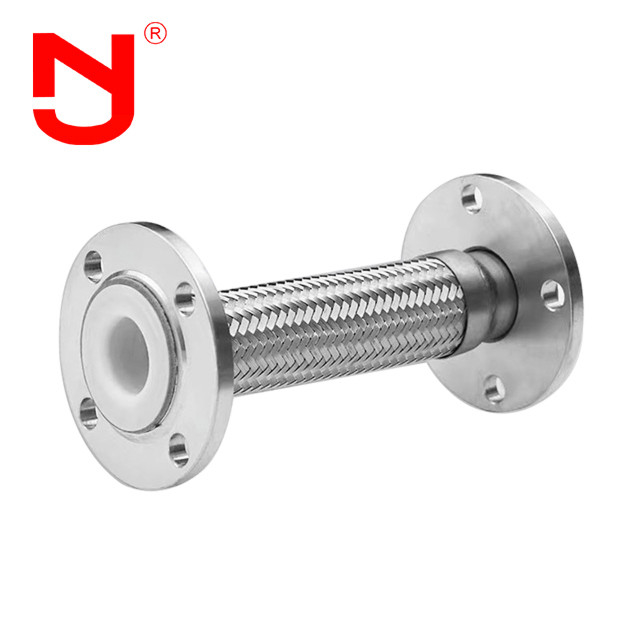 PTFE revestimiento de acero inoxidable alambre trenzado manguera metálica corrugada manguera de gas flexible