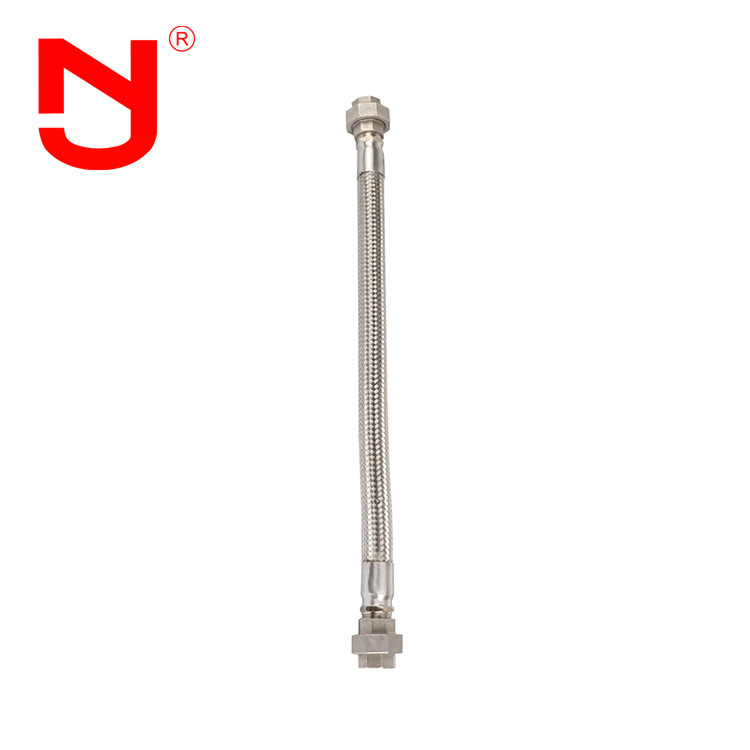 Conector de tubería trenzada de acero inoxidable trenzado con alambre flexible de manguera de metal de tipo unión