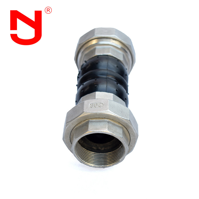 Conector de caucho de unión de rosca de acero inoxidable Bspt con rosca de expansión para tubería