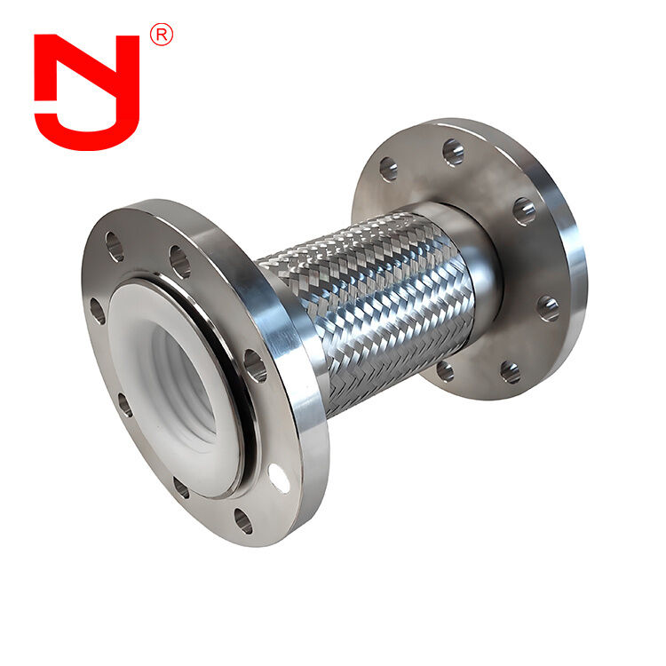 Tubería flexible de acero con revestimiento de PTFE Manguera metálica corrugada Manguera flexible para gas