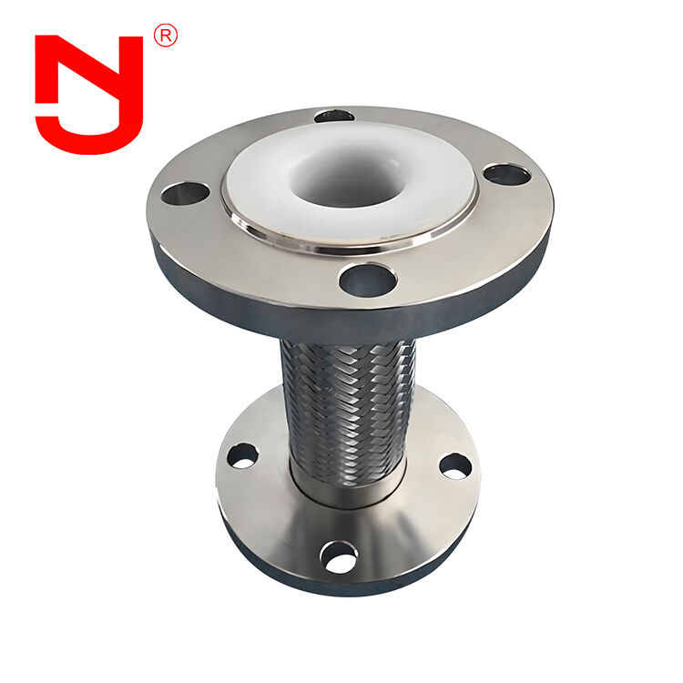 Tubo flexible metálico corrugado trenzado con alambre de acero inoxidable y revestimiento de PTFE DN8-DN400 para transferencia de fluidos de alto rendimiento