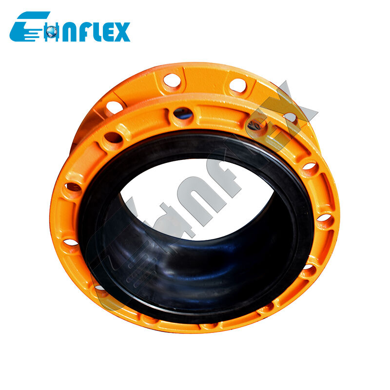 Conector de tubería flexible revestido de PTFE: fuelle de transporte de fluido corrosivo de alta temperatura con bridas de acero