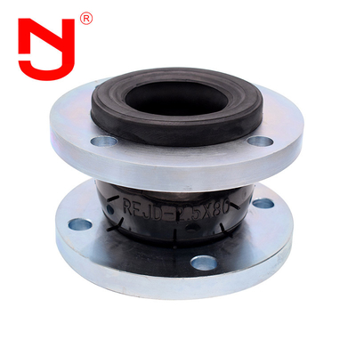 Tipo de conexión EPDM de la brida flexible de caucho de esfera única SS304 para juntas flexibles de caucho