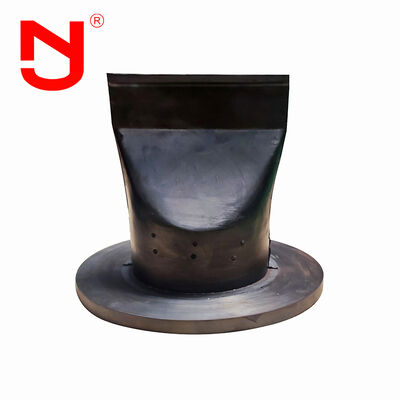 DN500 SS304 Tipo de brida válvula de verificación de goma para aguas residuales con brida y conexión de abrazadera SS316