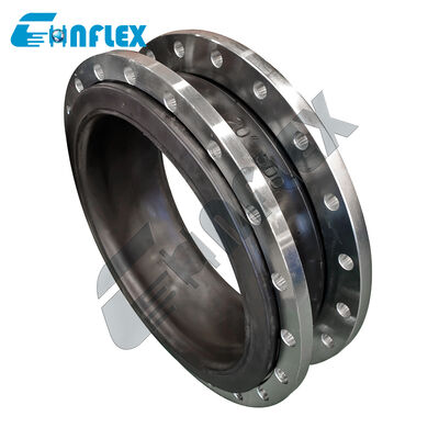 JIS 10K Junta de expansión de caucho con flanges de clasificación de presión: Bellows absorbentes de choques de ingeniería de precisión para tuberías marinas