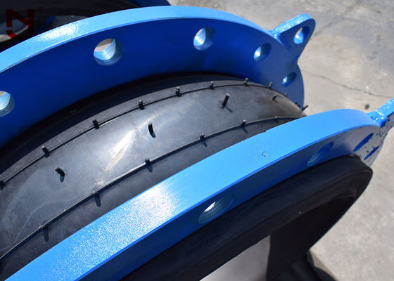 Anillo a presión de goma del filamento de alambre de acero de la junta de dilatación de la sola esfera del estruendo DN80